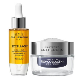 Excellage Chrono-Repair Sleeping Oil + PRO COLLAGEN+ Cream