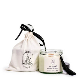 No Rush Wood Candle