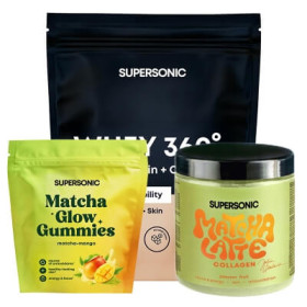 Matcha Glow Gummies + WHEY 360° + Matcha Latte Collagen Marrakuja