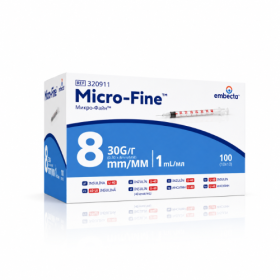 Strzykawki EMBECTA Micro-Fine insulinowe z igłą 0,3x8mm 10szt. 1ml U40