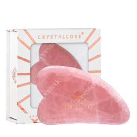 Gua Sha Face Massage Plate with Pink Quarry