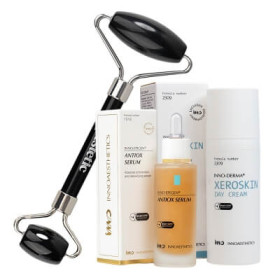 Antiox Serum + Xeroskin Day Cream + Roller