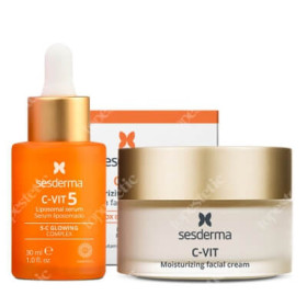 C-VIT Moisturizing Facial Cream + C-VIT 5 Liposomal Serum