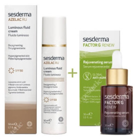 Azelac RU Luminous Fluid Cream + Factor G Rejuvenant Serum