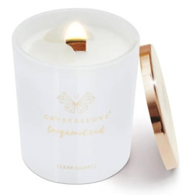 Bergamot Oud Clear Quartz Soy Candle