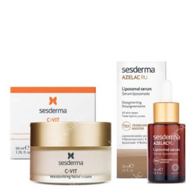 C-VIT Moisturizing Facial Cream + Azelac RU serum
