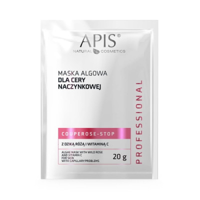 Apis Professional Algae Mask for Vascular Skin with Wild Rose and Wit. C Couperose-Stop 20g