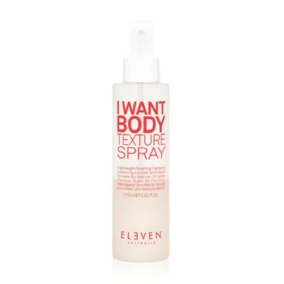 Eleven Australia AND WANT BODY TEXTURE SPRAY powder texture spray and adding 175 ml
