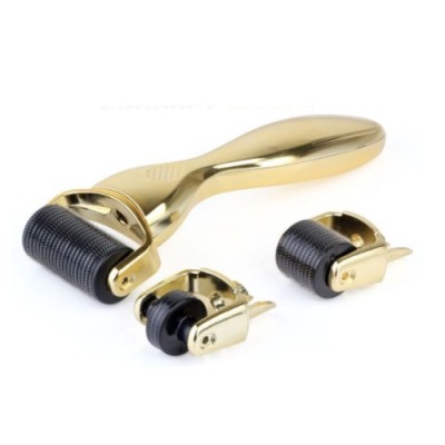 Derma Roller Gold 3w1 (1200-0.25mm, 600-0.5mm, 180-1.5mm)