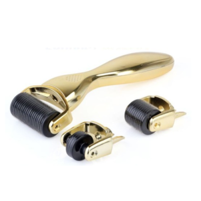 Derma Roller Gold 3w1 (1200-1.5mm, 600-0.5mm, 180-0.25mm)