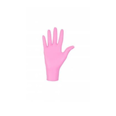 Medical gloves pink nitril