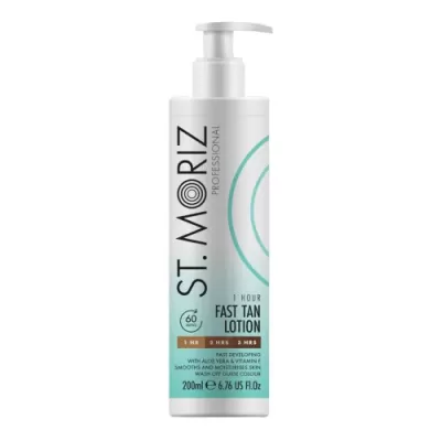 St. Moriz 1 HOUR FAST TAN LOTION Instant suntan in body and face lotion 200 ml