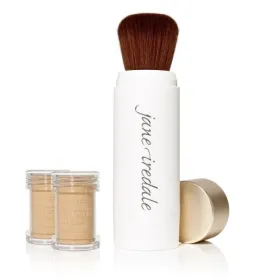 Jane Iredale AMAZING BASE BRUSH SPF 20 mineral powder in brush 2x 2.5g + brush - golden head
