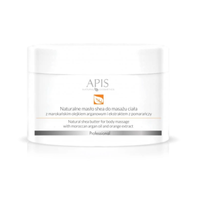Apis Professional Natural Shea butter for body massage with Moroccan argan oil and orange extract 200g