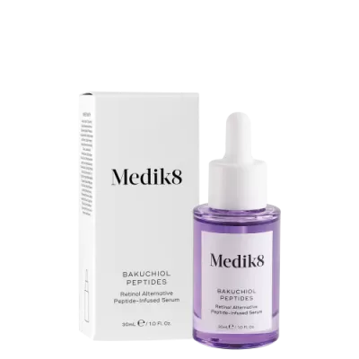 Medic8 BAKUCHIOL PEPTIDES peptide serum, alternative to retinol 30ml
