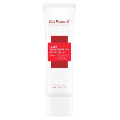Cell Fusion C LASSER SUNSCREEN SPF 50+/PA++ regenerating cream for aging skin and after aesthetic treatments 50ml