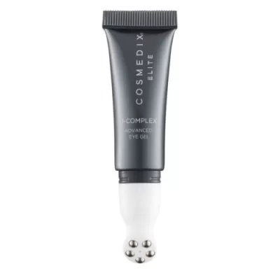 Cosmedix ELITE I-COMPLEX ADVANCED EYE GEL rejuvenating eye gel with cooling massager 10ml