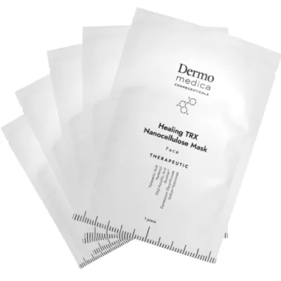 Dermomedica HEALING TRX NANOCELLULOSE MASK nanocellulose therapeutic mask with healing and antiaging effect 5pcs