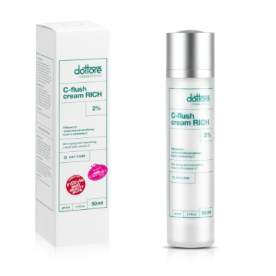Dottore C-flush Cream Rich Anti-wrinkle Cream with 2% vitamin C and avocado oil 50ml