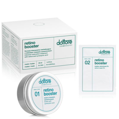 Dottore Retino Booster Masło z kwasem xymeninowym 40ml + Maska retinolowa 8x5ml