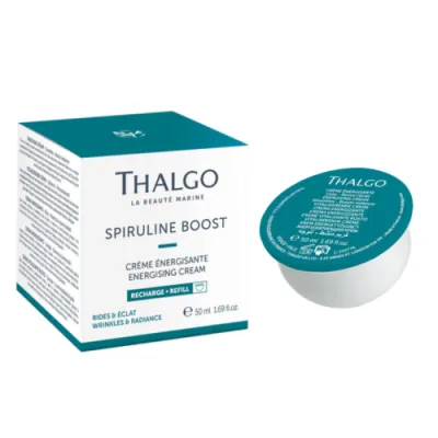 Thalgo SPIRULINA BOOST ENERGY CREAM ECO-REFILL energizing cream with spirulina 50ml cartridge