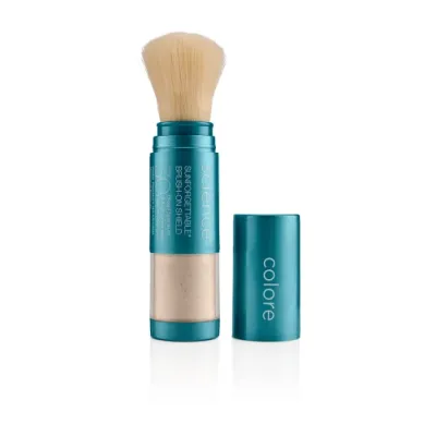 Colorescience  SUNFORGETTABLE SPF 30 BRUSH-ON SHIELD TAN mineral protective powder SPF 30 in TAN 4.3g brush