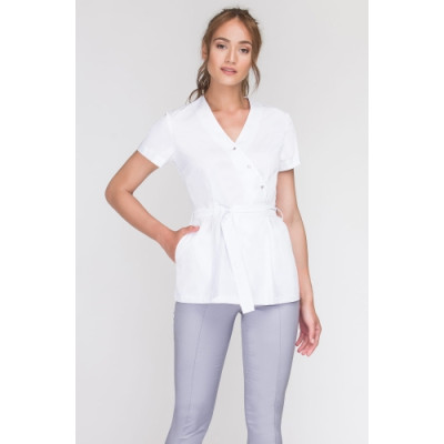 Beauty apron white EMMA different sizes 1piece.