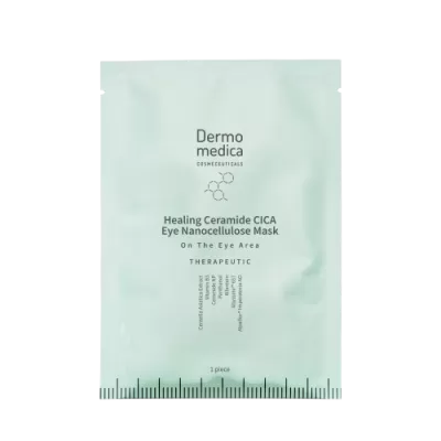 Dermomedica HEALING CERAMIDE CICA EYE NANOCELLULOSE MASK nanocellulosic therapeutic mask on the area of the eyes with healing and antiaging effect 1pcs