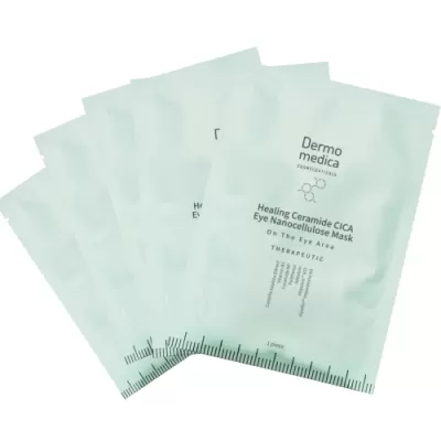 Dermomedica HEALING CERAMIDE CICA EYE NANOCELLULOSE MASK nanocellulosic therapeutic mask on the area of eyes with healing and antiaging effects 5pcs