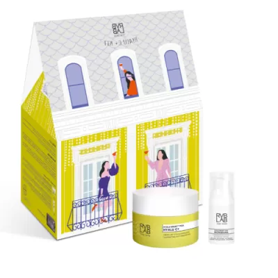 Rvb Lab HYALU C+ KIT lighting anti-aging cream 50ml + MICROBIOM smoothing cream for the eye area 5ml + cosmetic