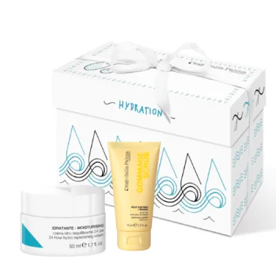 Diego Dalla Palma HYDRATION KIT 24 HOUR HYDRO REPLENING CREAM + LIGHTENING ENZYMATIC SCRUB enzymatic peeling gommage 75 ml + irrigation cream 50 ml + Cosmetics