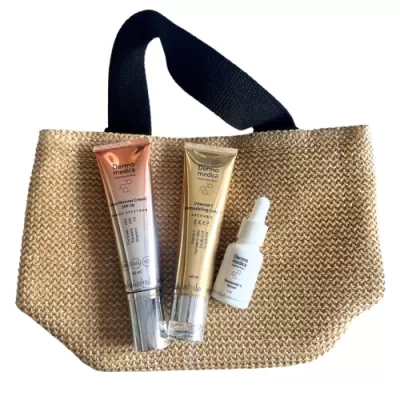 Dermomedica ZESTAW IDEAL PROTECT ideal mineral cream + vitamin c remodeling cream + tranexamic c mini