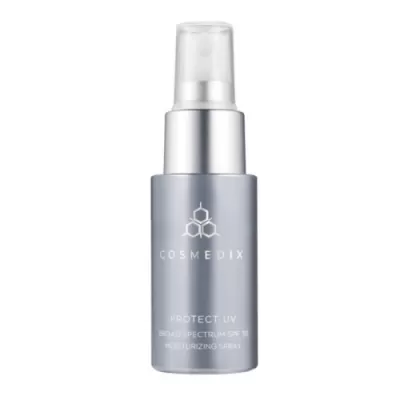 Cosmedix MINI PROTECT UV BROAD SPECTRUM SPF 30 MOISTURIZING SPRAY intensively moisturizing face and body mist with wide spectrum sun protection SPF30 30ml