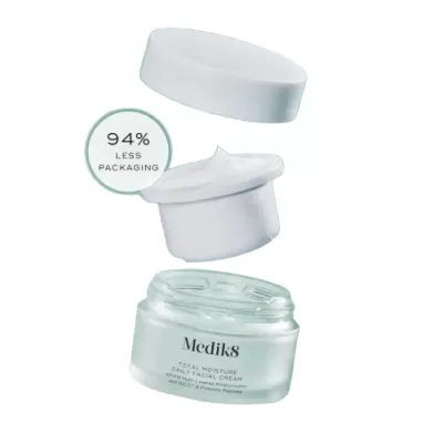 Medic8 TOTAL MOISTURE DAILY FACIAL CREAM REFILL intensively moisturizing cream with light formula with peptides cartridge 50ml
