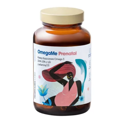 Health Labs Care OmegaMe Prenatal Omega Acids 3 for Pregnant Women with Vitamin D3 60 capsules