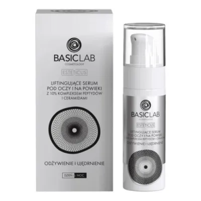 BasicLab ESTETICUS Lifting eye and eyelid serum with 10% peptide and ceramide complex 30ml