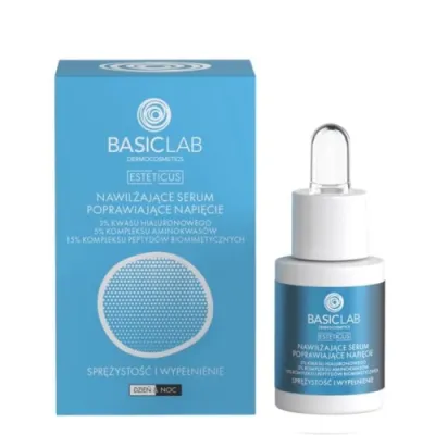 BasicLab ESTETICUS Moisturizing serum to improve voltage with 3% hyaluronic acid 15ml