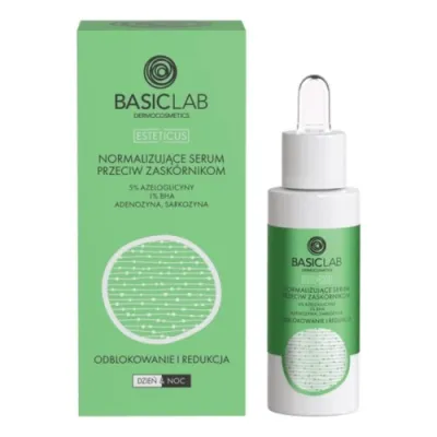 BasicLab ESTETICUS Normalising serum against blackheads with 5% azeloglicin and 1% BHA 30ml