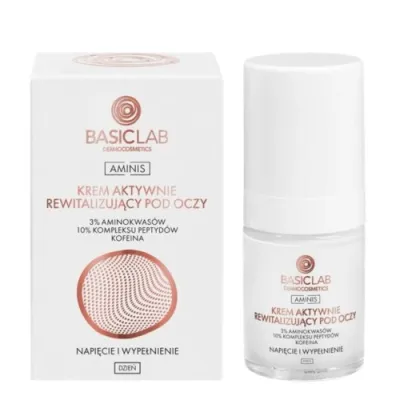 BasicLab AMINIS Cream actively revitalizing under the eyes per day with 3% amino acids 18ml