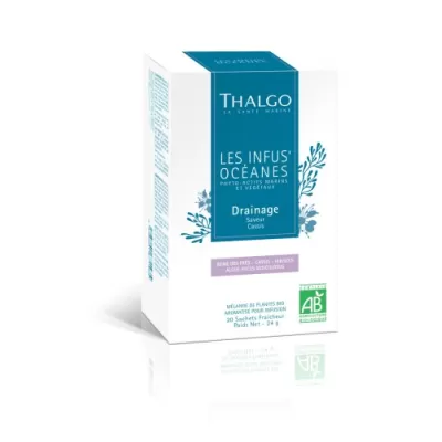 Thalgo DRAINING ORGANIC INFUSION organic cleansing and drainage tea 20 sachets