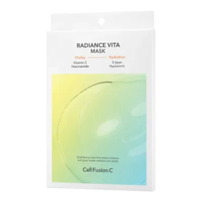 Cell Fusion C RADIANCE VITA MASK lightening - moisturizing mask in the lobe, restoring skin vitality 25 ml x 5 pcs