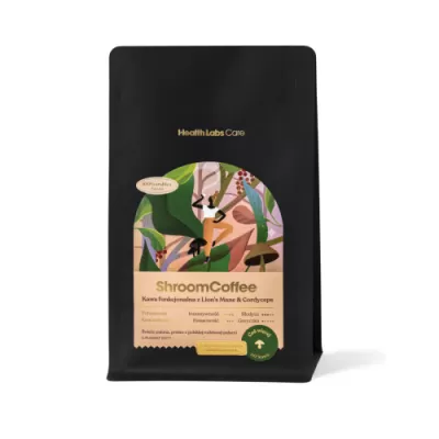 Health Labs Care ShroomCoffee Functional Coffee with Lion’s Mane and Cordyceps 24 servings