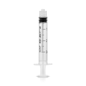 3rd syringe. Luer Lock 3 ml KD-JECT III 10 pieces.