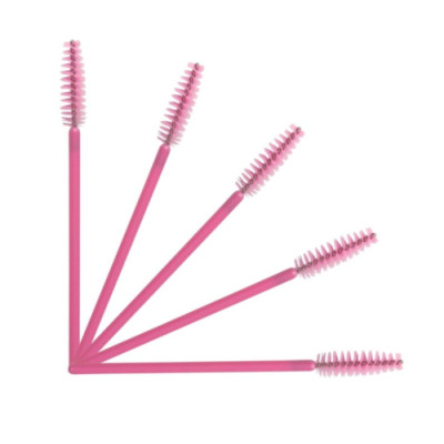 Ten-piece eyelash brushes.