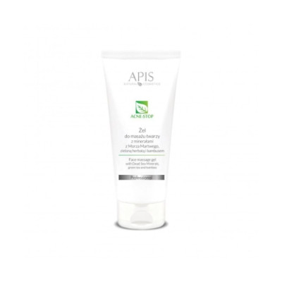 Apis Professional Acne-stop Facial massage gel with Dead Sea minerals, green tea and bamboo 200ml