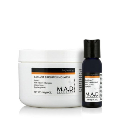 M.A.D Radiant Brightening Mask Lighting Mask 240g + Booster Serum 30ml