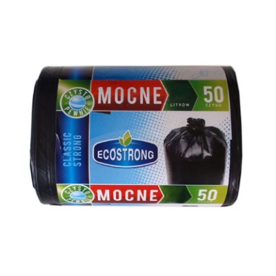 Black waste bags 60l LDPE 50 pieces.