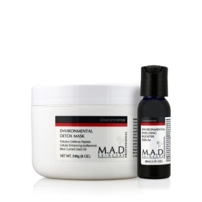 M.A.D Environmental Detox Mask Detoxicating mask in cream 240g + Booster Serum 30ml