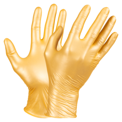 Medical nitrile gloves Fancy gold pearl gloves