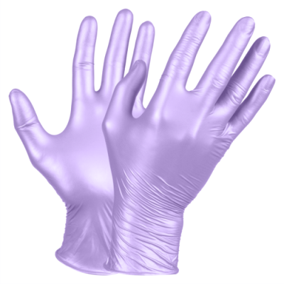 Medical nitrile gloves Fancy purple pearl gloves